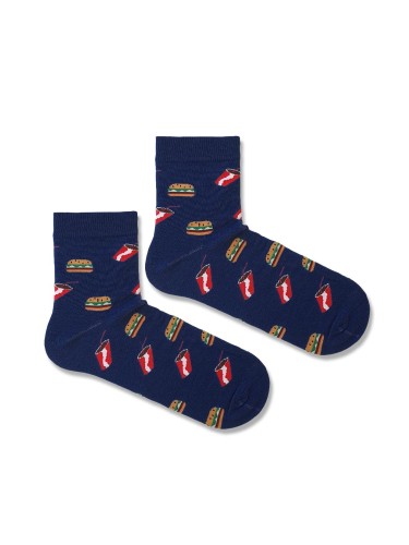 Men's Hamburgers & Coke pattern short socks 1153.030 2