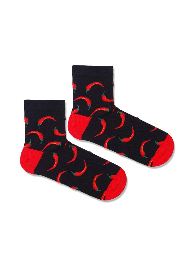 Men's Chilli Peppers pattern short socks 1153.031