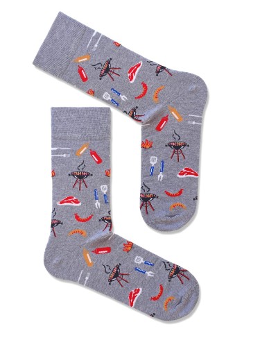 Men's Barbecue pattern socks 0125.084 2