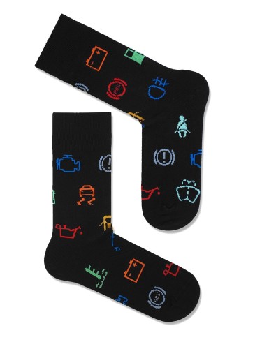 Men's Controls pattern socks 0125.085