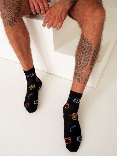 Men's Controls pattern short socks 1153.033 2