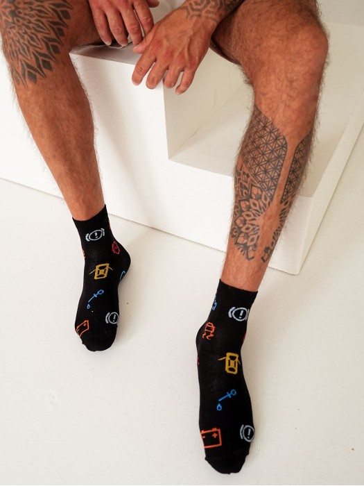 Men's Controls pattern short socks 1153.033