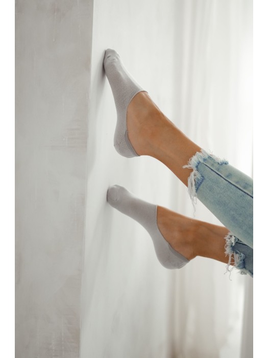Cotton invisible socks with silicone edge 0576