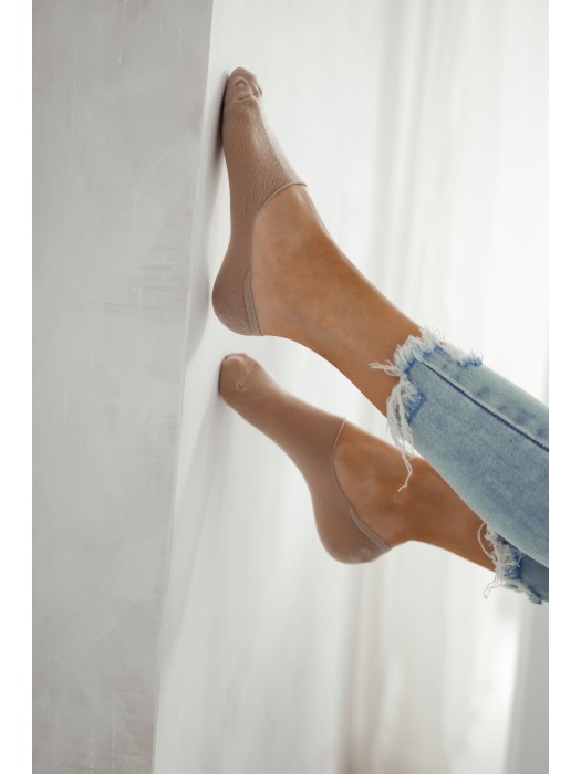 Cotton invisible socks with silicone edge 0576