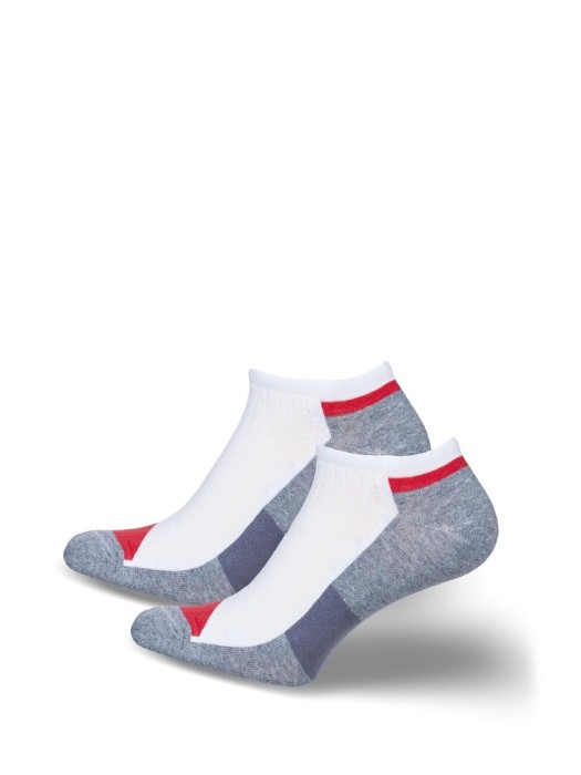 Men's model 018 pattern low ankle socks 0170.018