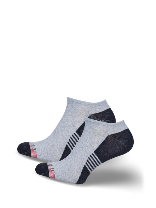 Men's model 015 pattern low ankle socks 0170.015