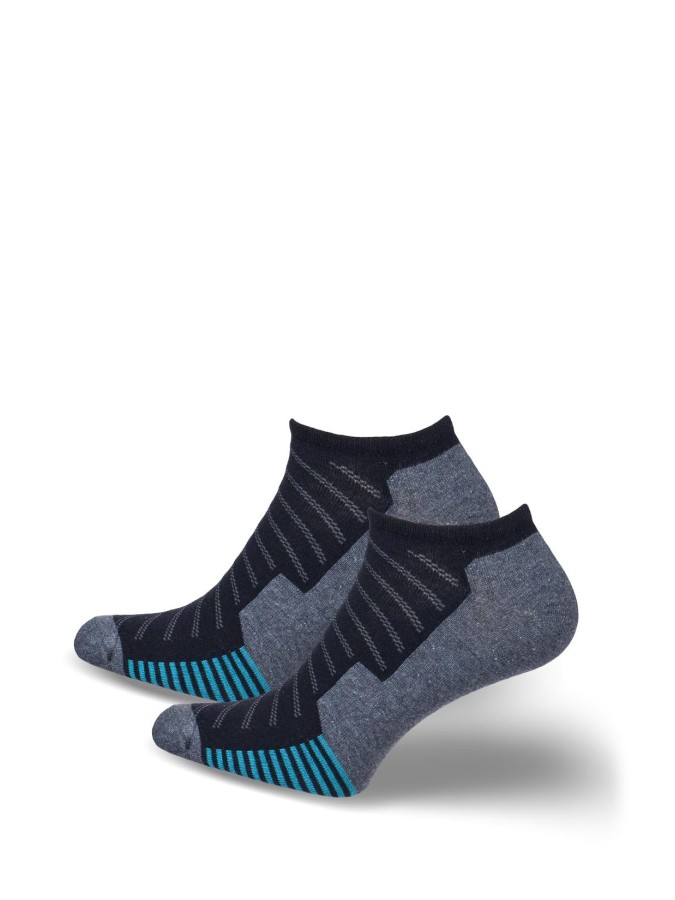Men's model 019 pattern low ankle socks 0170.019