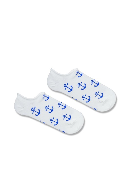 Men's Anchor pattern low ankle socks 1108.045