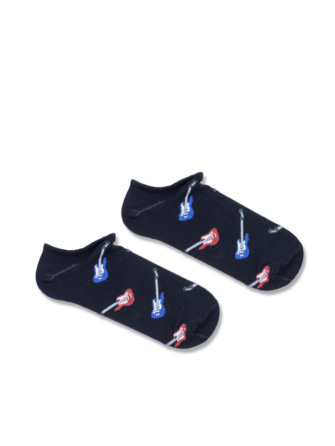 Men's Electric Guitars pattern low ankle socks...