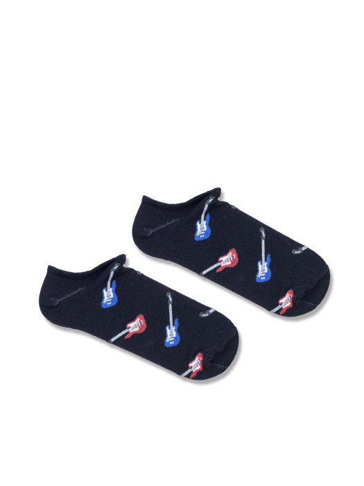 Men's Electric Guitars pattern low ankle socks 1108.046