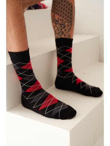 Men's Diamond pattern socks 0125.093