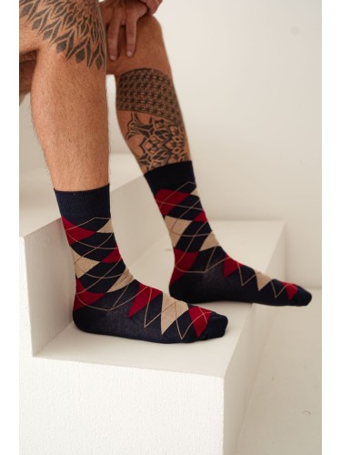 Men's Diamond pattern socks 0125.093 2