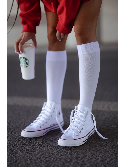 Women's Classic cotton knee socks 0248.001