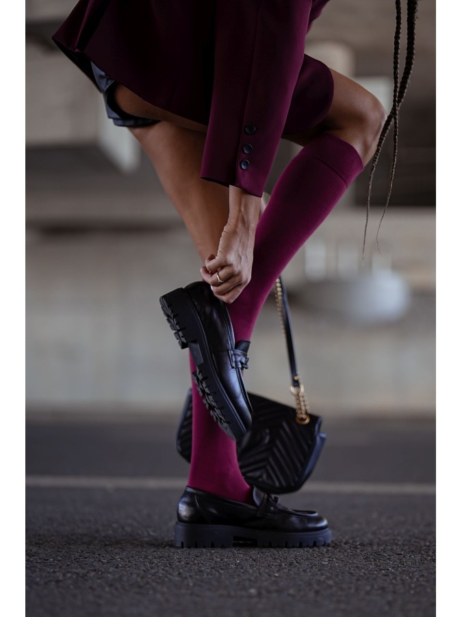 Women's Classic cotton knee socks 0248.001