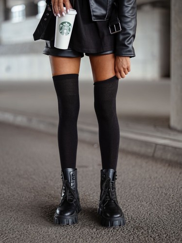 Classic cotton over-the-knee socks 0293.001