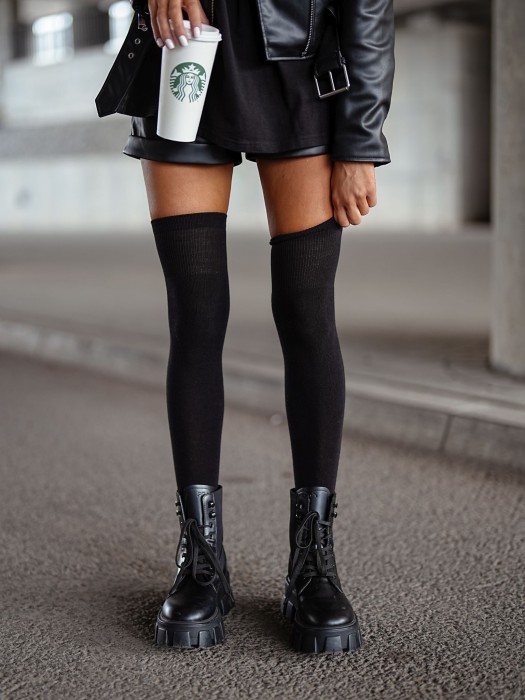 Classic cotton over-the-knee socks 0293.001