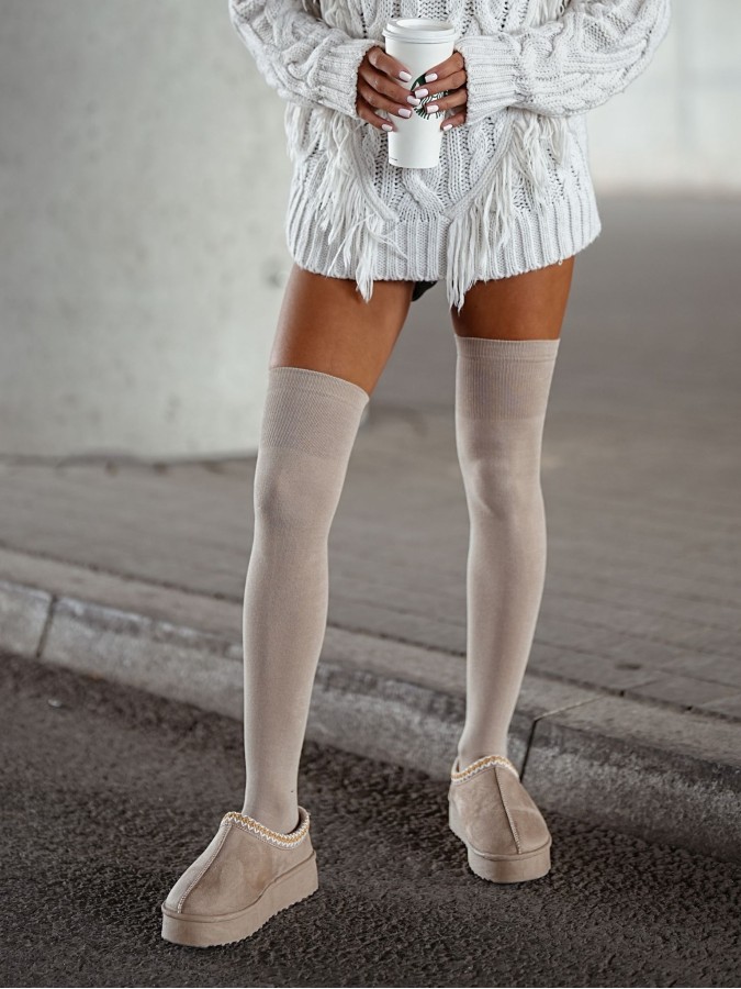 Classic cotton over-the-knee socks 0293.001