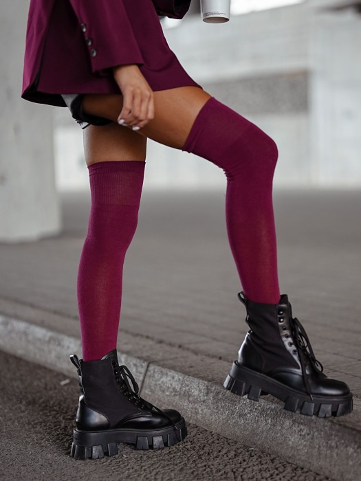 Classic cotton over-the-knee socks 0293.001