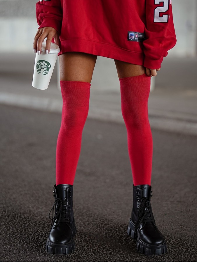 Classic cotton over-the-knee socks 0293.001