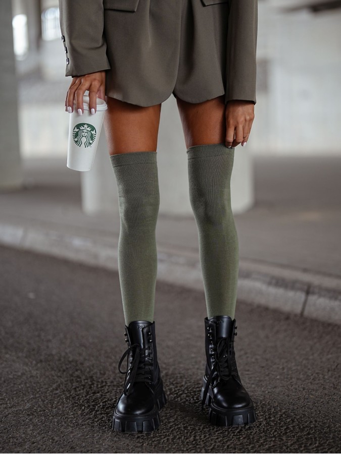 Classic cotton over-the-knee socks 0293.001