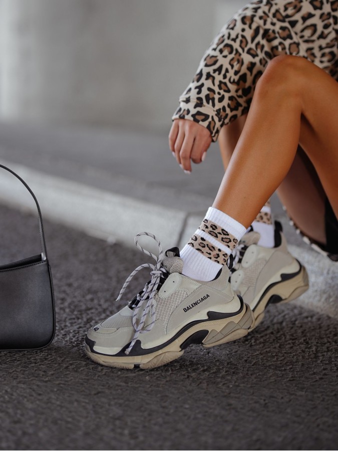 Women's Two mottled stripes pattern socks 0200.127