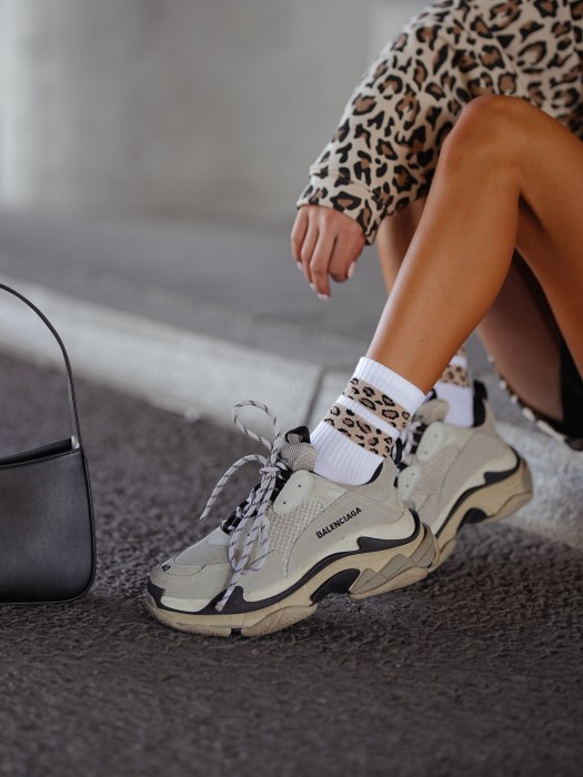 Women's Two mottled stripes pattern socks 0200.127