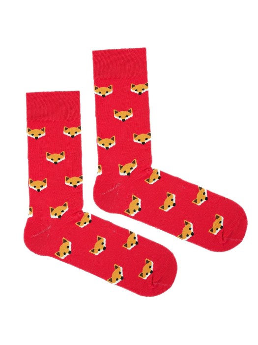 Men's Fox heads pattern socks 0125.095