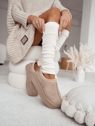 Cotton ribbed leg warmers 1528.001