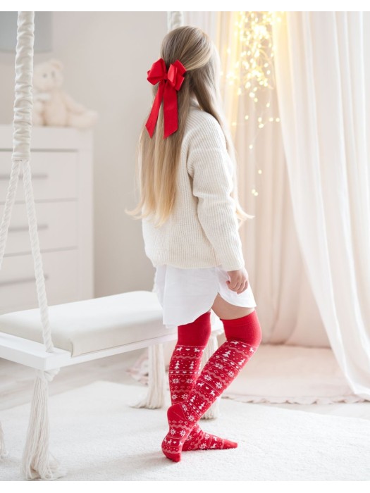 Kids' Christmas over-the-knee socks  1177.001