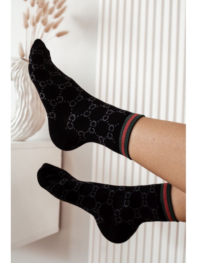 Women's CC pattern socks 0200.005