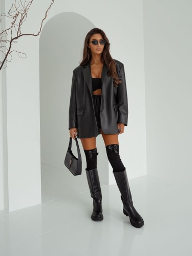 Zakolanówki bawełniane z dużą kokardką 1559.001 2