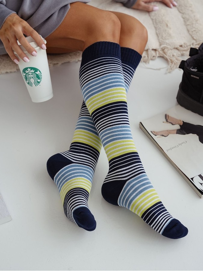 Podkolanówki damskie frotte Paski 0309.001