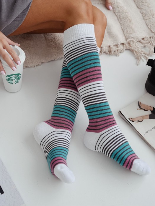 Podkolanówki damskie frotte Paski 0309.001