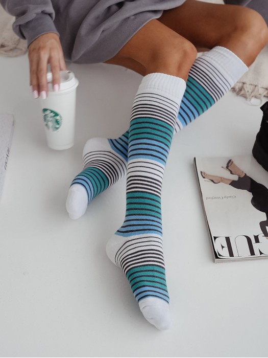 Podkolanówki damskie frotte Paski 0309.001