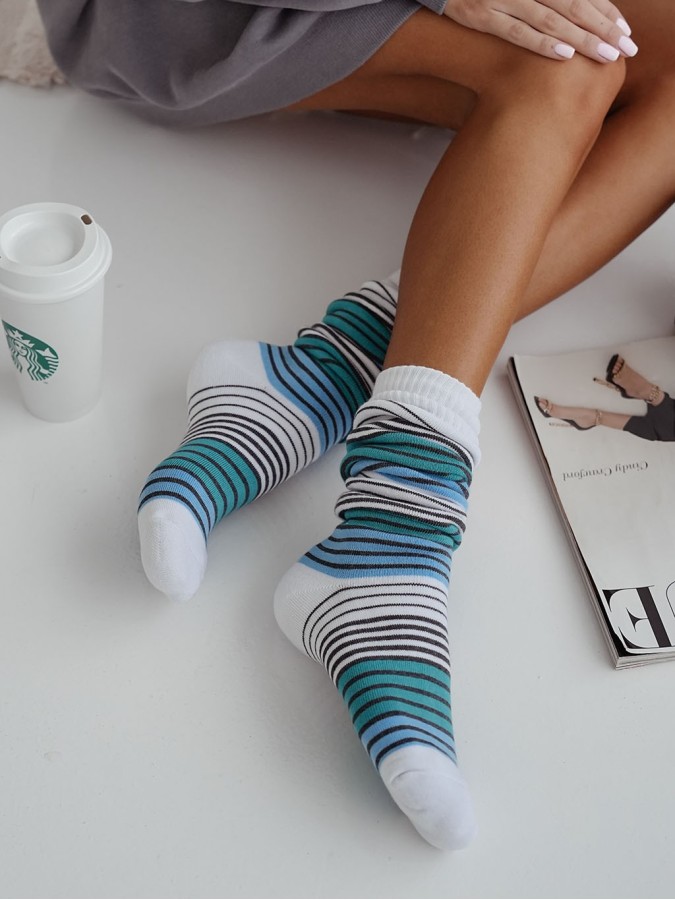 Podkolanówki damskie frotte Paski 0309.001