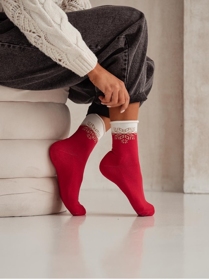 Women's Half-terry UNIQUE socks with a star...