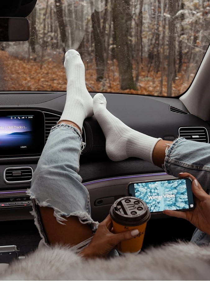 Women's Half-terry UNIQUE ribbed classic socks