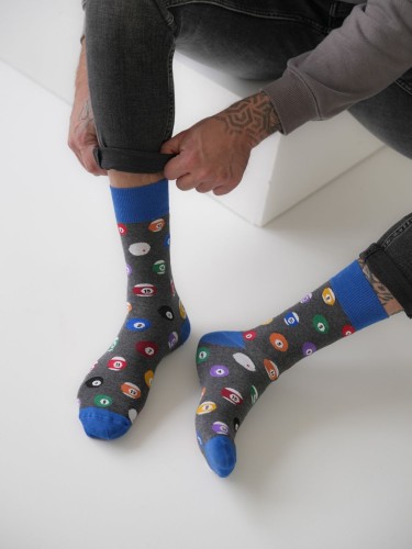 Men's Billiard Balls pattern socks 0125.100