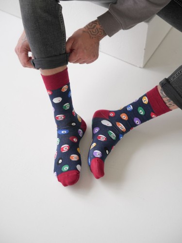 Men's Billiard Balls pattern socks 0125.100 2