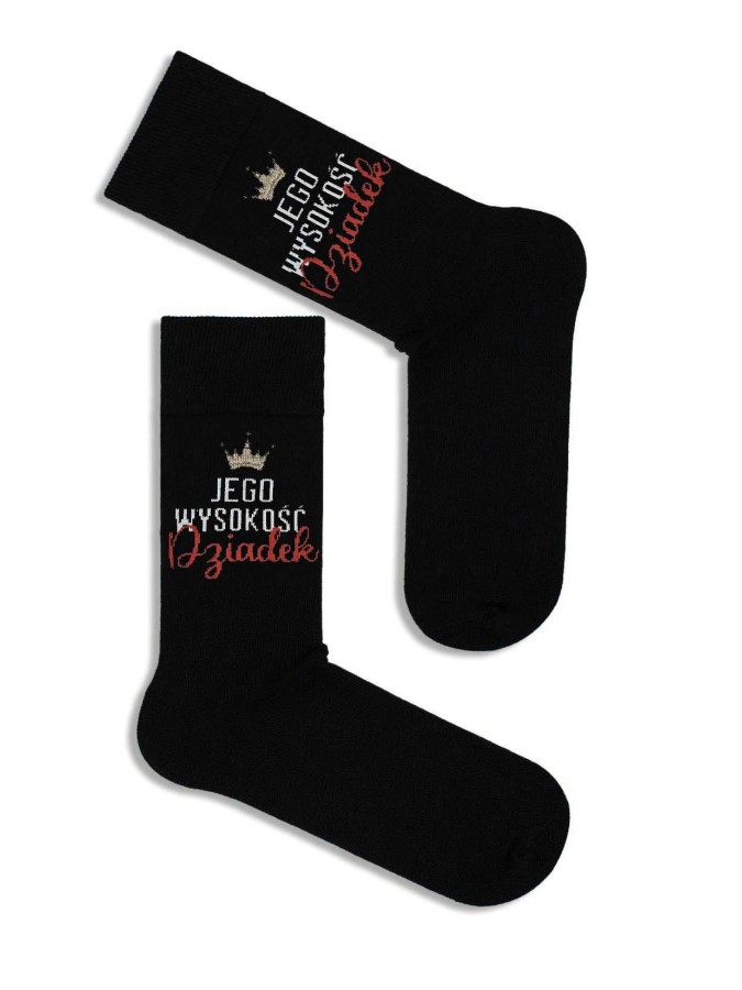 Men's 'His Highness GRANDFATHER' pattern socks...
