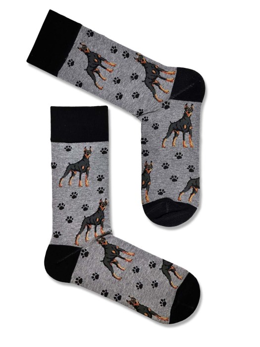 Men's Doberman pattern socks 0125.104
