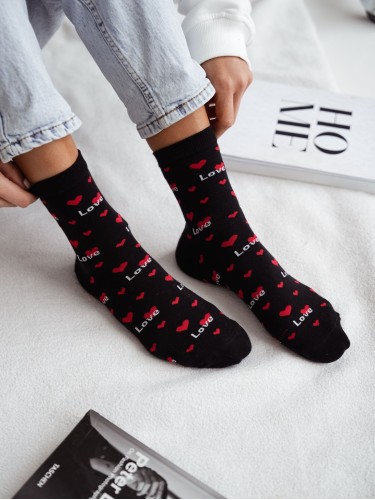 Women's 'Love & Hearts' pattern socks 0200.143 2
