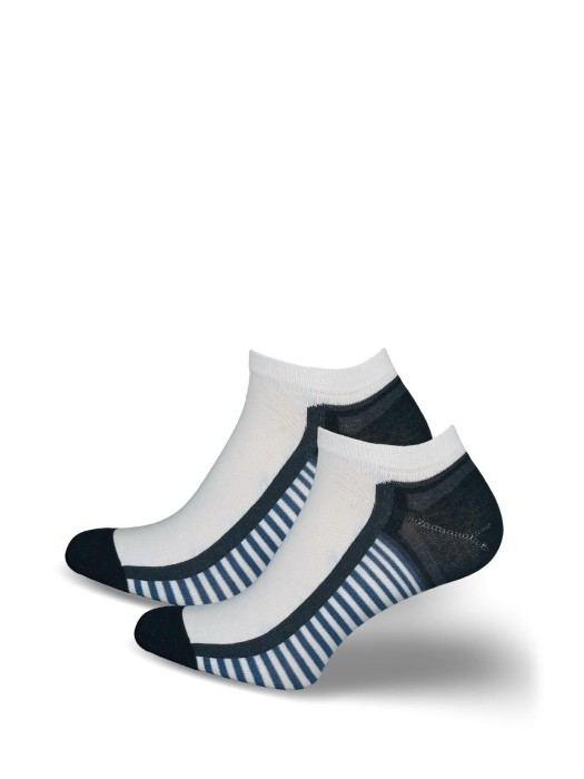 Men's model 020 pattern low ankle socks 0170.020