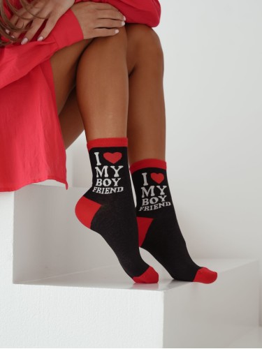 Skarpetki damskie I LOVE MY BOYFRIEND 0200.151 2