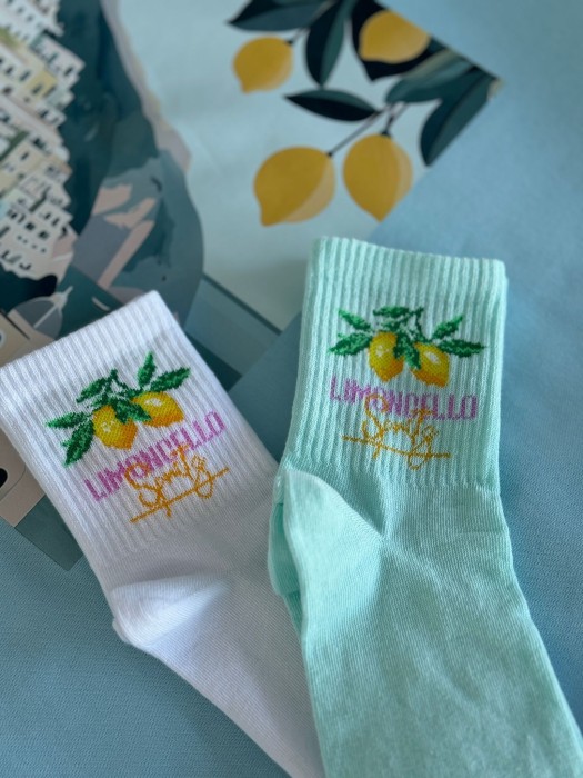 Women's 'LIMONCELLO' pattern socks 0200.152
