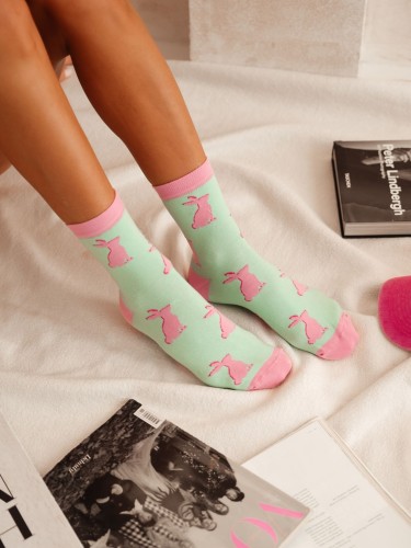 Women's Rabbits pattern socks 0200.153 2