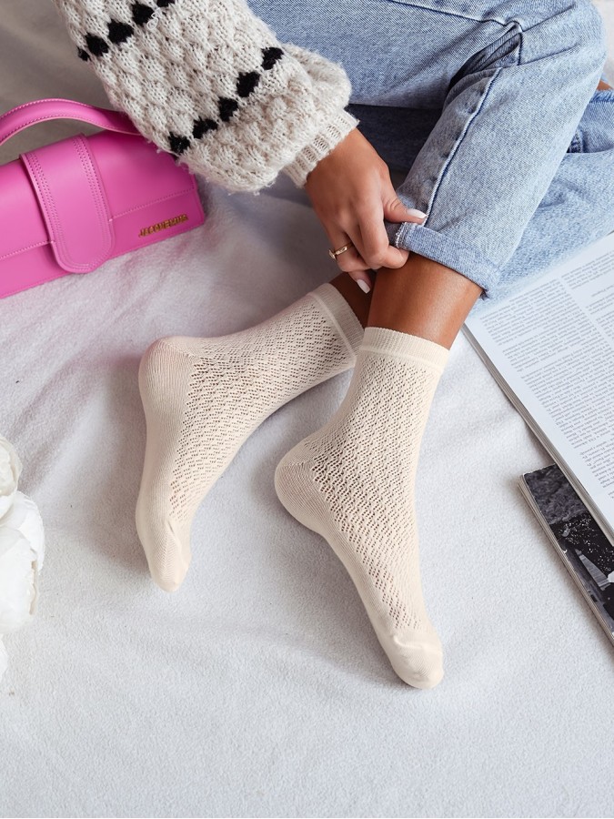 Women's openwork socks 0989.006