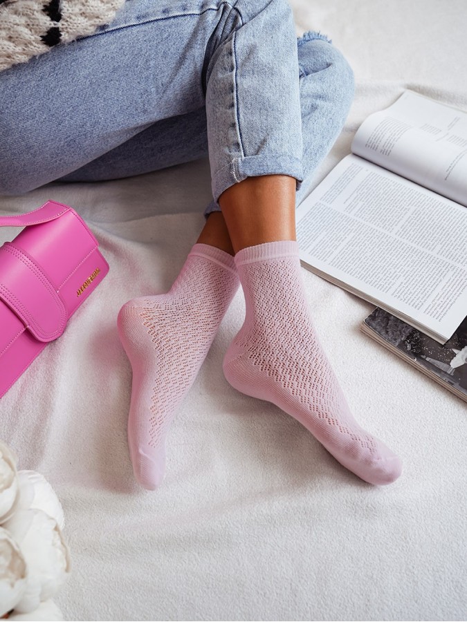 Women's openwork socks 0989.006