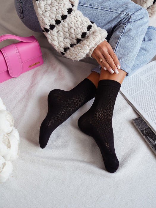 Women's openwork socks 0989.006
