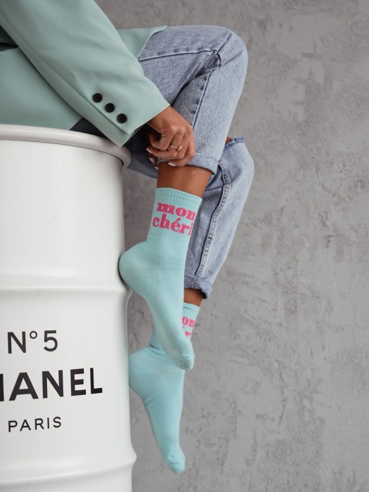 Women's 'Mon Chéri' pattern socks 0200.150
